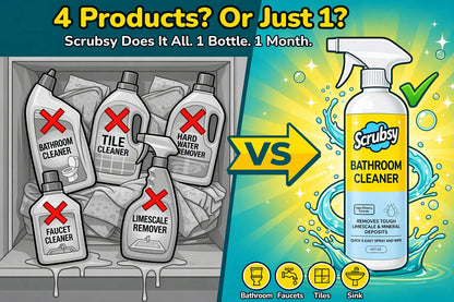 Scrubbly All-in-1 Bathroom Cleaner (400ml + 400ml FREE)