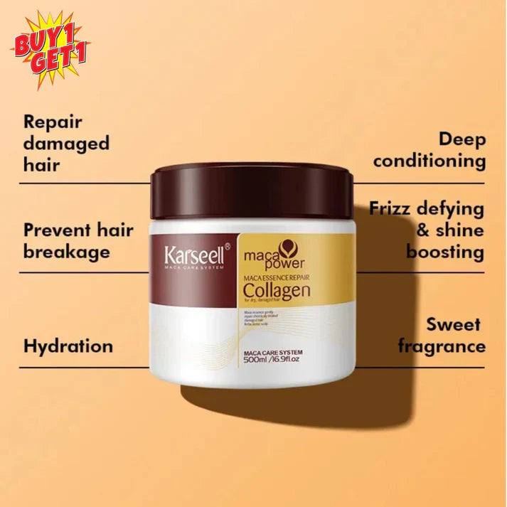 Karseell Collagen Hair Treatment Hair Mask (For All Hair Types)- Buy 1 Get 2 Free! 🔥