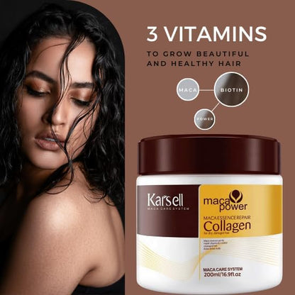 Karseell Collagen Hair Treatment Hair Mask (For All Hair Types)- Buy 1 Get 2 Free! 🔥