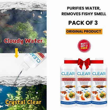 ClearBalance™ – Automatic Fish Tank Cleaning Agent – (Buy 1 Get 2 Free🔥)