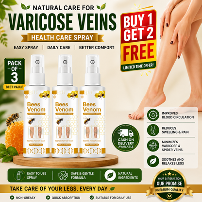 Venom Varicose Vein Relief Spray (BUY 1 GET 2 FREE 🎁)