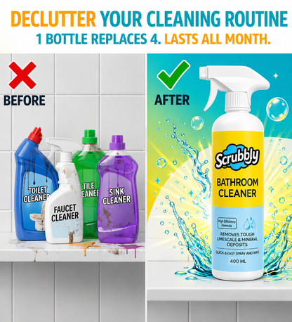 Scrubbly All-in-1 Bathroom Cleaner (400ml + 400ml FREE)