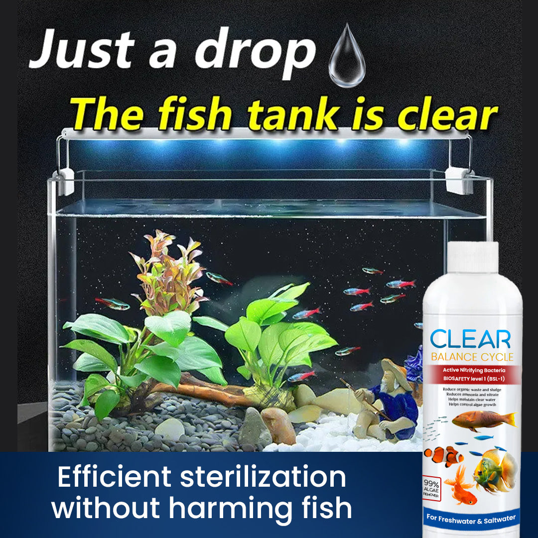 ClearBalance™ – Automatic Fish Tank Cleaning Agent – (Buy 1 Get 2 Free🔥)